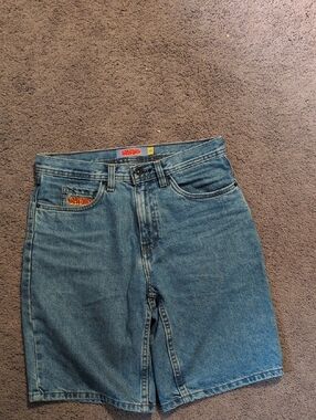 Empyre Blue Relaxed Men's Denim Shorts